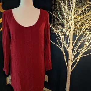 Francesca's red dress with detail